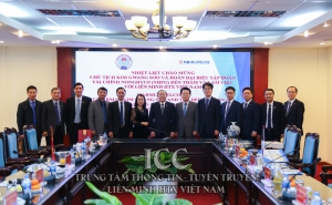 Dr. Nguyen Ngoc Bao, President of Vietnam Cooperative Alliance (VCA) has met and worked with the Chairman of Nonghyup Financial Group - Korea (NHFG)