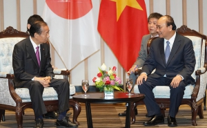 Chủ tịch Nguyễn Ngọc Bảo tham dự buổi Thủ tướng tiếp Tổng Thư ký Đảng Dân chủ Tự do Nhật Bản