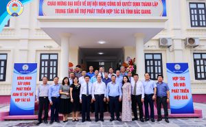 Thành lập Trung tâm Hỗ trợ phát triển Hợp tác xã tỉnh Bắc Giang Thành lập Trung tâm Hỗ trợ phát triển Hợp tác xã tỉnh Bắc Giang