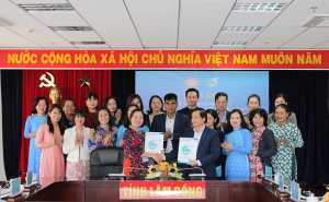 Hội LHPN tỉnh ký kết chương trình phối hợp với Ngân hàng Nhà nước chi nhánh tỉnh Lâm Đồng và Liên minh Hợp tác xã tỉnh