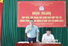 Liên minh hợp tác xã tỉnh Lạng Sơn gặp mặt, đối thoại với hợp tác xã