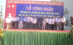 Kiên Giang: Xã điểm Định Hòa đạt chuẩn nông thôn mới Kiên Giang: Xã điểm Định Hòa đạt chuẩn nông thôn mới