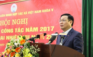 Phó Thủ tướng Vương Đình Huệ chỉ đạo triển khai công tác năm 2018 của Liên minh HTX Việt Nam