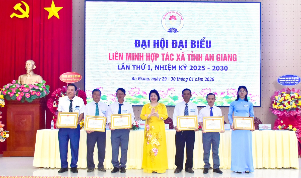 Đại hội Liên minh Hợp tác xã tỉnh An Giang lần thứ I: Hợp tác xã chuyển mình từ ‘nền tảng’ sang ‘động lực phát triển’